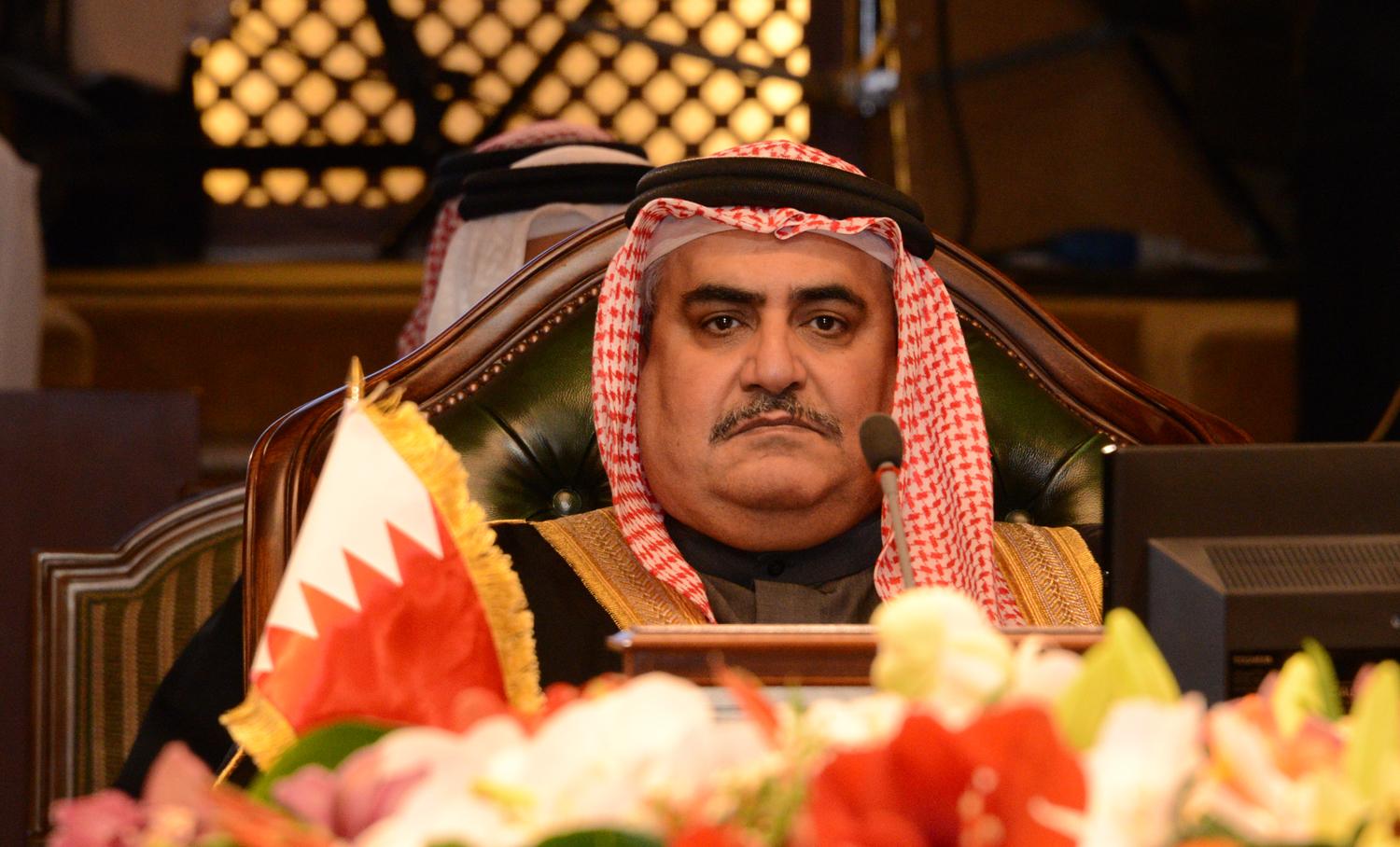 وزير خارجية البحرين: مكافحة الإرهاب عمود رئيسي لموقفنا من قطر