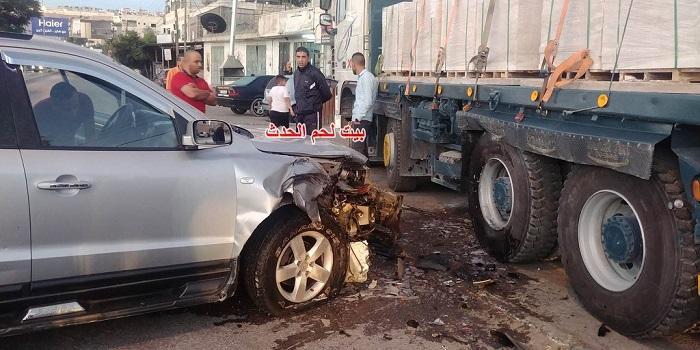 حادث سير بين مركبتين في بيت لحم
