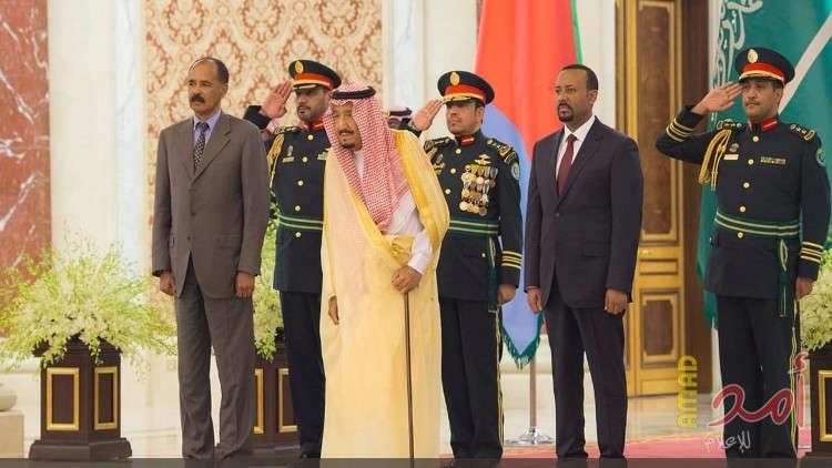 بحضور غوتيريش..الرئيس الأريتري ورئيس وزراء أثيوبيا يوقعان إتفاقية جدة للسلام برعاية الملك سلمان