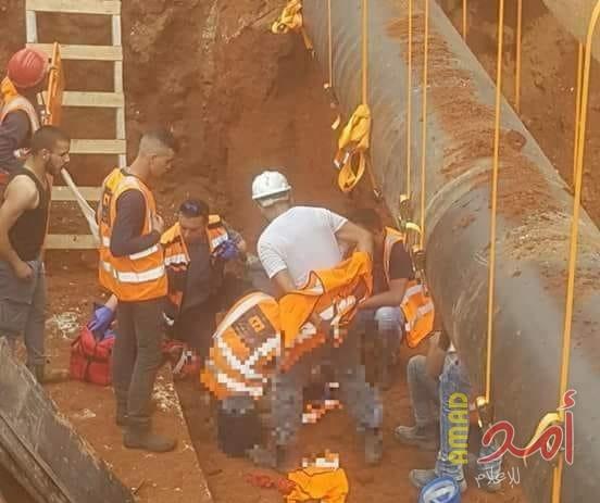 إصابة عامل فلسطيني جراء سقوط جسم ثقيل عليه داخل اسرائيل
