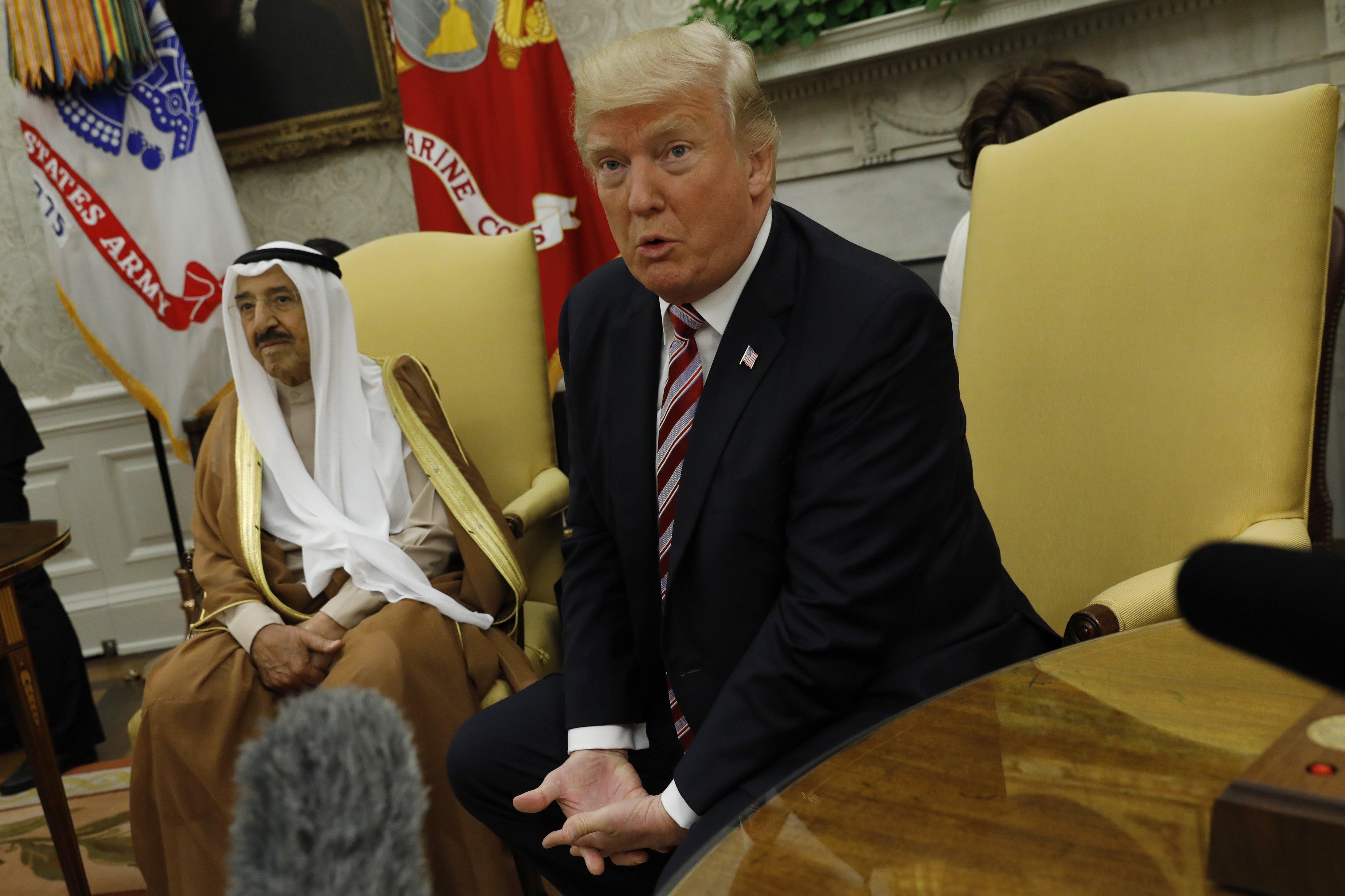 ترامب: لدينا فرصة سانحة لتحقيق السلام في الشرق الأوسط..والصباح يؤكد أن قطر مستعدة لتلبية المطالب الـ13