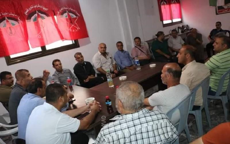 الديمقراطية تستقبل وفداً مشتركاً من العلاقات الوطنية بالشاطئ