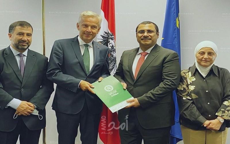 رئيس البرلمان العربي يشارك في المؤتمر العالمي الخامس لرؤساء البرلمانات في فيينا