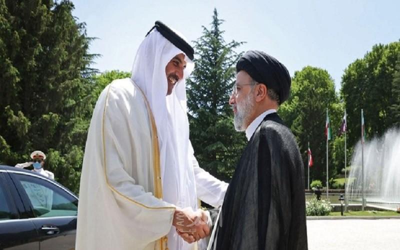أمير قطر يبحث مع الرئيس الإيراني العلاقات الثنائية والمفاوضات النووية