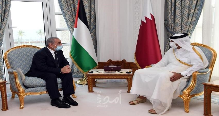 اشتية يؤكد أهمية تعزيز الصادرات الفلسطينية للسوق القطري وزيادة أعداد المعلمين في قطر