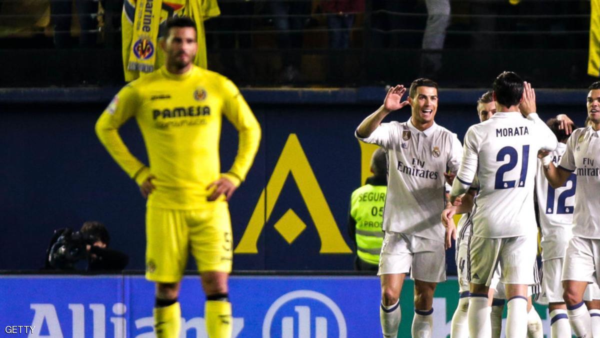 ريال مدريد فاز بثلاثية على فياريال