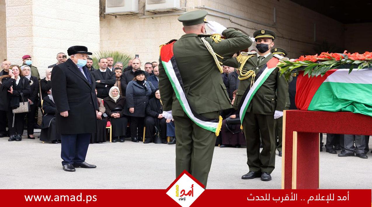 بمشاركة الرئيس عباس.. تشييع جثمان المناضل القائد الوطني أحمد قريع - صور
