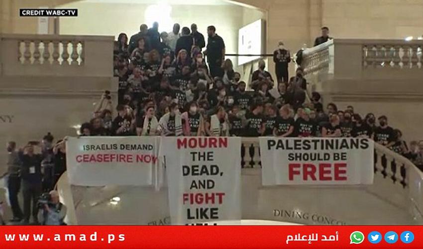 نيويورك: توقيف مئات الأشخاص في وقفة احتجاجية يهودية  دعما لغزة- فيديو