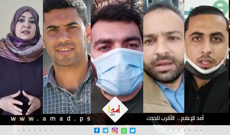 صحفيو غزة يتحدثون لـ "أمد" عن تغطيتهم الإعلامية في ظل الحصار وجائحة "كورونا"