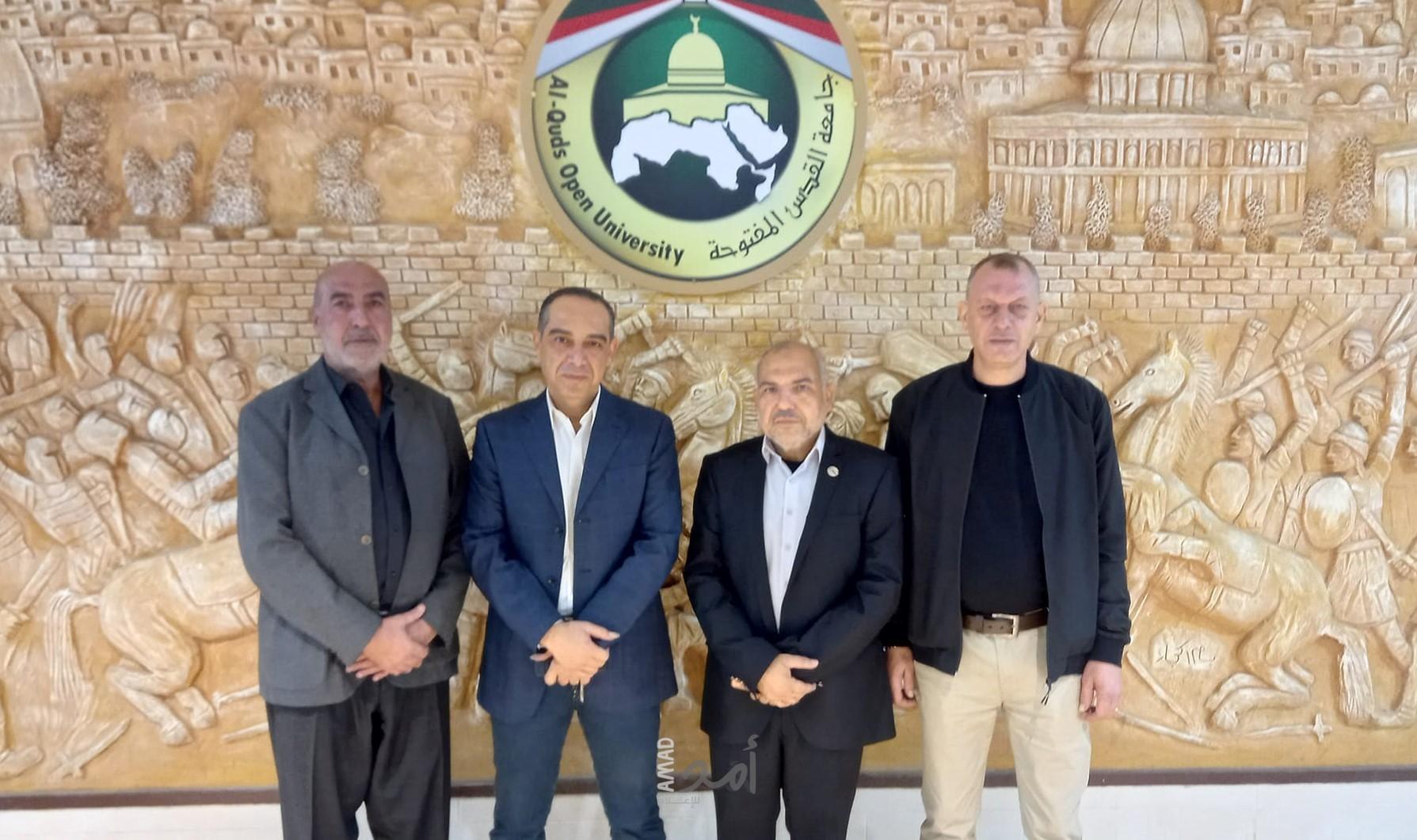 في إطار تعزيز العلاقة والتعاون المشترك بين هيئة شؤون الأسرى والمحررين وجامعة القدس المفتوحة