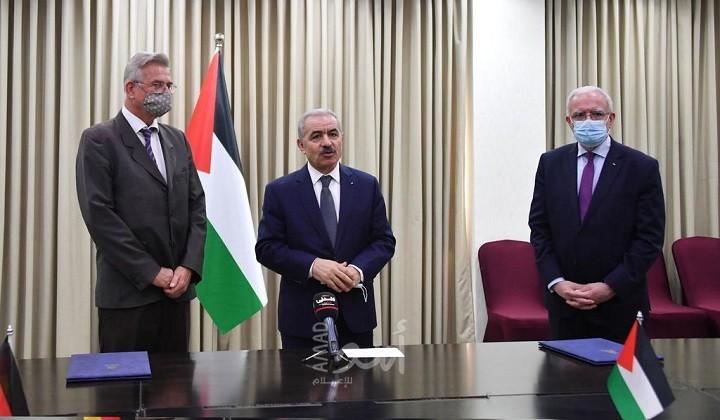 توقيع اتفاقية دعم الماني متعدد القطاعات بقيمة 56 مليون يورو منها 27 مليون يورو للمياه في قطاع غزة