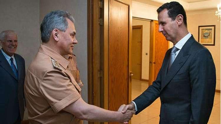 وزير الدفاع الروسي يلتقي الأسد في دمشق بتكليف من بوتين