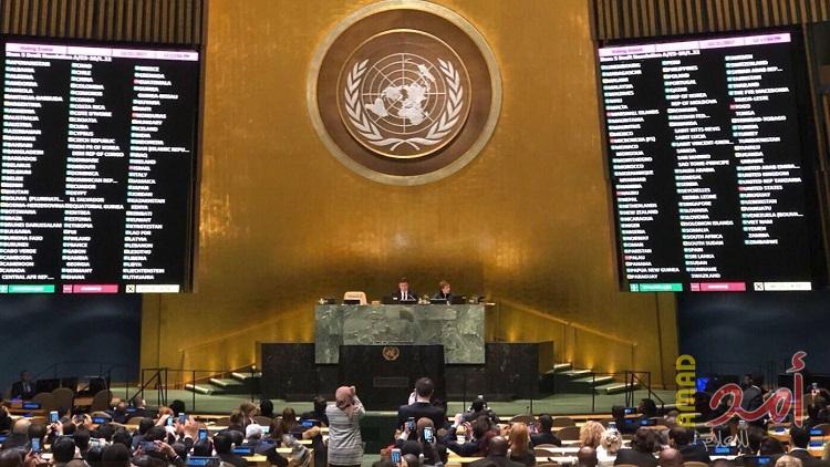 الأمم المتحدة تعتمد 8 قرارات ضد إسرائيل ولصالح فلسطين والجولان المحتل