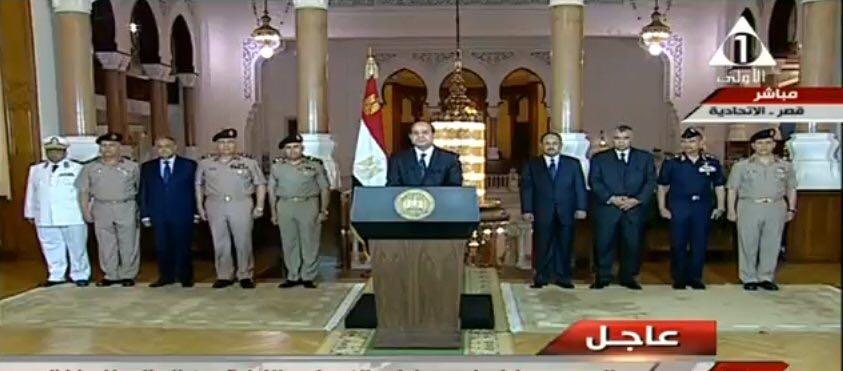 بالفيديو.. السيسى: الإرهابيون يستهدفون إسقاط الدولة المصرية ويعلن توجيه ضربة لمعسكرات ارهاب
