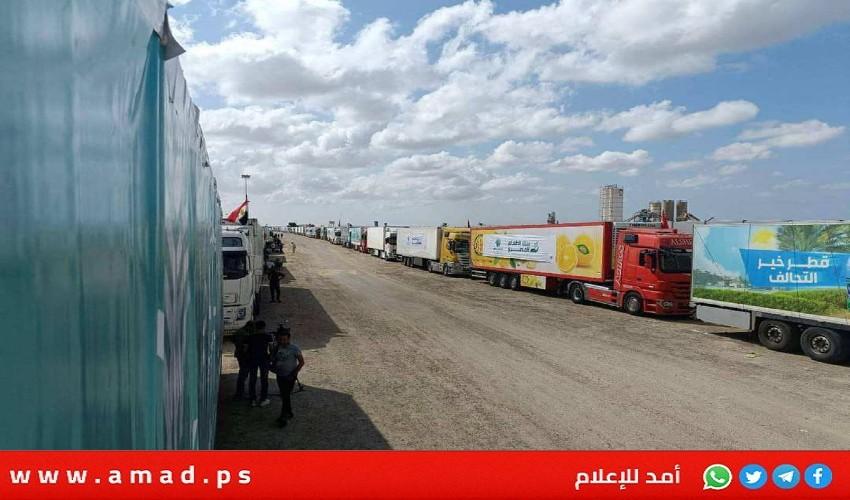 جيش الاحتلال يسمح بإدخال (31) شاحنة مساعدات إلى شمال قطاع غزة