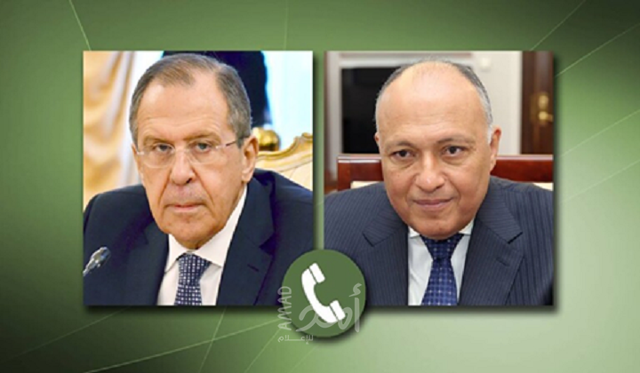 لافروف وشكري يبحثان تنسيق الجهود لحل أزمتي ليبيا وسوريا سياسياً