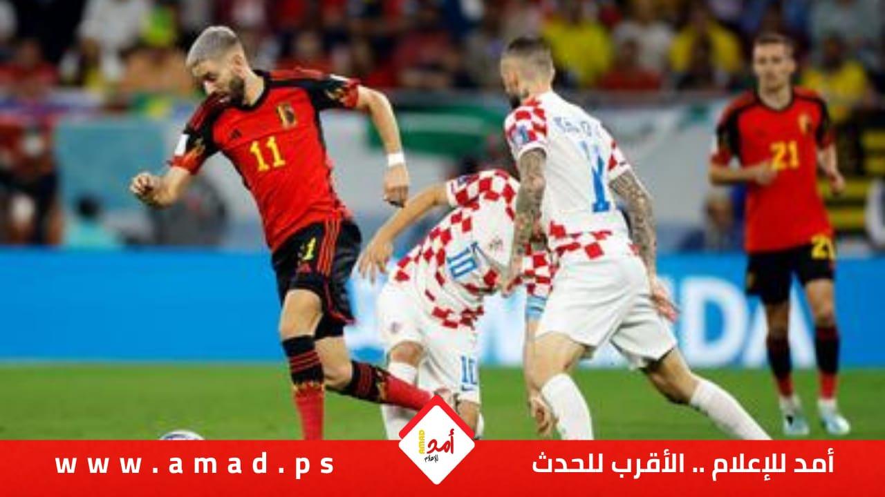تعادل كرواتيا مع بلجيكا يمنحها الصعود الى الدور القادم في كأس العالم