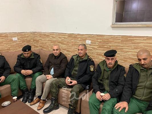 قلقيلية: قائد قوات الامن الوطني يزور منطقة الشهيد عبد الرحمن قوّاس