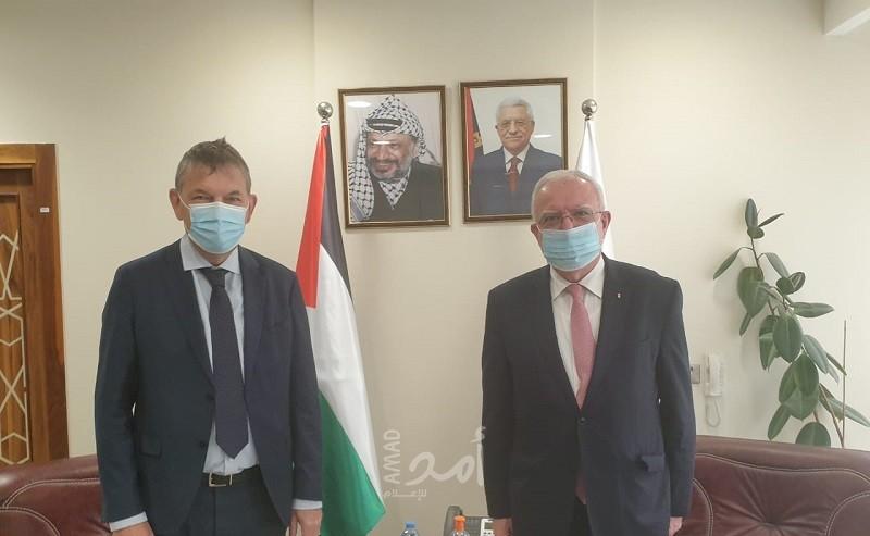 المالكي يستقبل المفوض العام لـ"الأونروا" فيليب لازاريني
