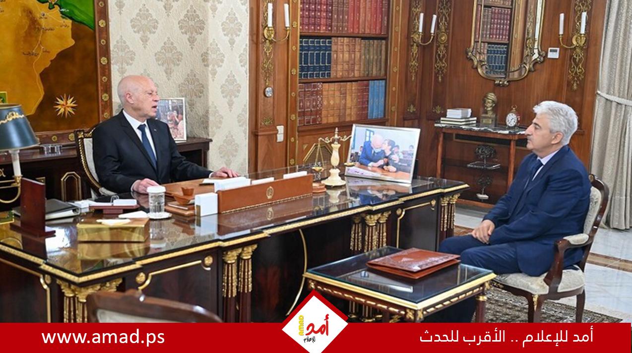 الرئيس التونسي يبحث مع وزير الدفاع إرسال مساعدات إلى الفلسطينيين