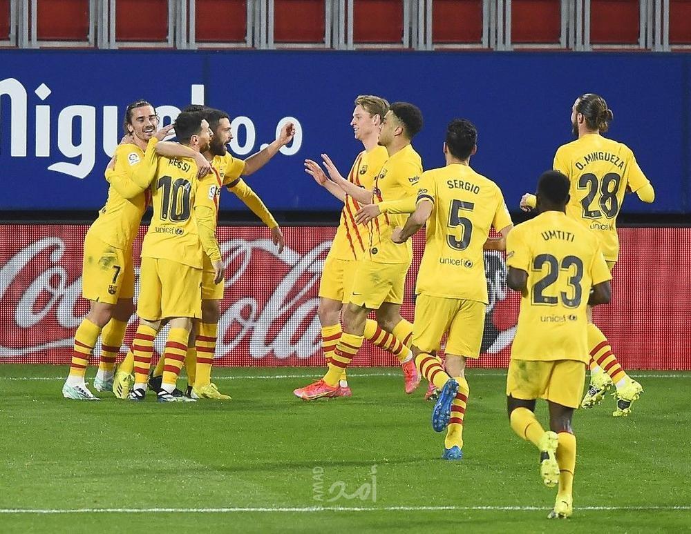 برشلونة يفوز على أوساسونا
