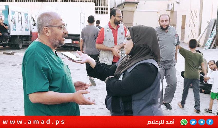 لـ "أمد"..د.الدقران يناشد العالم بإرسال مستشفيات ميدانية بطواقمها إلى غزة لإنقاذ الاف الجرحى