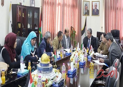 جامعة الأقصى تستقبل وفداً من الهيئة الوطنية للاعتماد والجودة بوزارة التربية والتعليم العالي