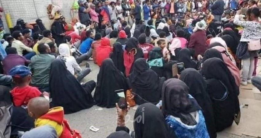 مسلحين حوثيين يفضون اعتصام الإثيوبيين في صنعاء
