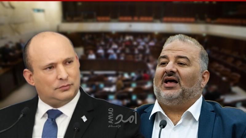 قناة عبرية: اتفاق بين منصور عباس وبينيت على عودة الموحدة للإئتلاف الحكومي الإسرائيلي تدريجياً