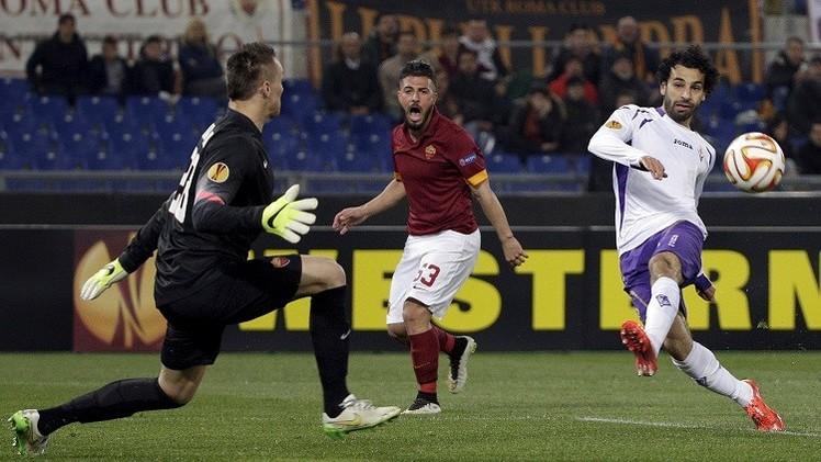 فيورنتينا بصحبة المصري صلاح إلى ربع نهائي الدوري الأوروبي على حساب روما