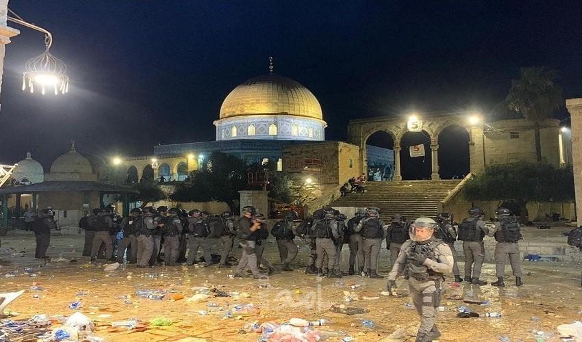 مواجهات القدس المحتلة: 205 إصابات في الأقصى وباب العامود والشيخ جراح ... فيديو - صور