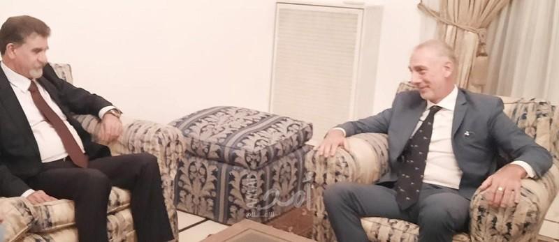 دمشق: سفير إيطاليا يبحث مع عبد الهادي آخر المستجدات السياسية على الساحة الفلسطينية