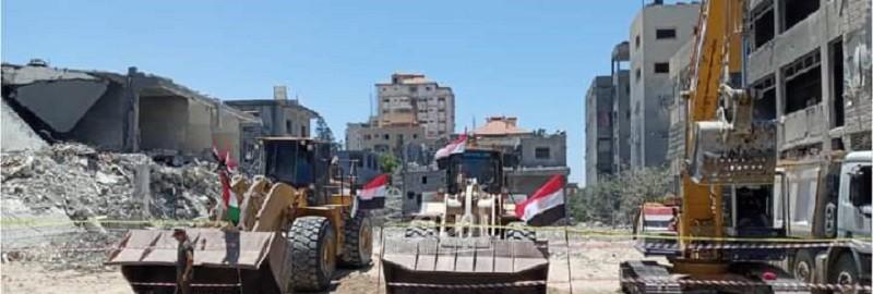 في خطوة مبشرة.. الطواقم المصرية تسلم برج الشروق لأشغال غزة