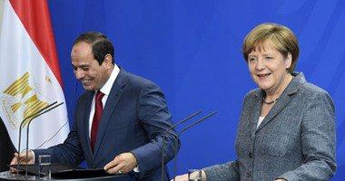 السيسى: لولا مواجهتنا للفاشية الدينية لتغير مصير المنطقة..وميركل: الشعب لم يجد بديلا الا النزول للشارع لاسقاط مرسي