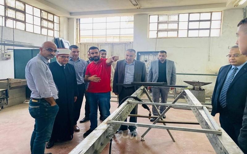 القدس: البكري يتفقد دار الأيتام الإسلامية الصناعية ومؤسسة إحياء التراث "ميثاق"