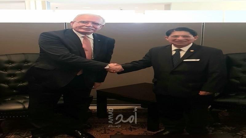 المالكي يطلع وزير خارجية نيكاراغوا على الجرائم الإسرائيلية ضد الشعب الفلسطيني