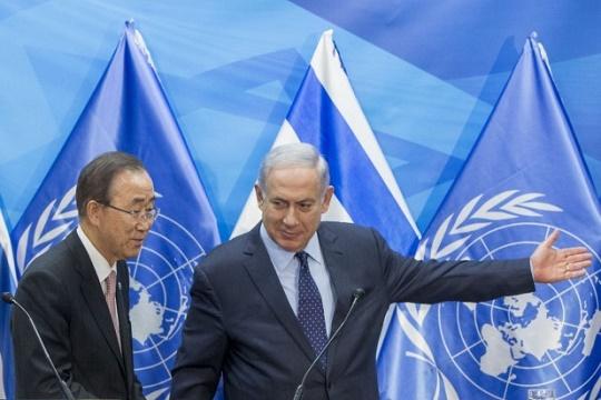 نتنياهو يطالب بان بمساعدتة في إعادة جثث الجنود من حماس..وبان: لا يمكن تجاهل عوامل الغضب الفلسطيني