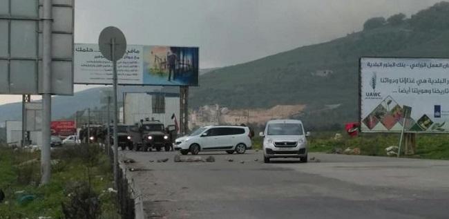 جيش الإحتلال يغلق مداخل نابلس شمالي الضفة الغربية