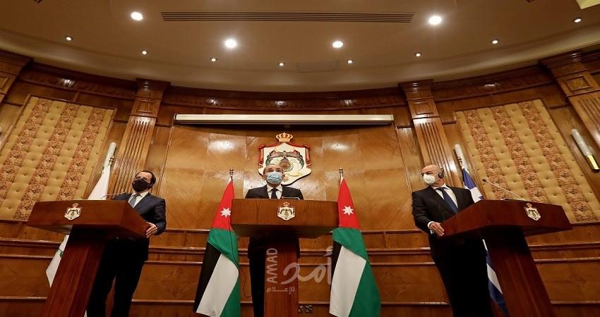 وزراء خارجية الأردن واليونان وقبرص يطالبون بإنهاء التوتر في شرق المتوسط عبر المفاوضات