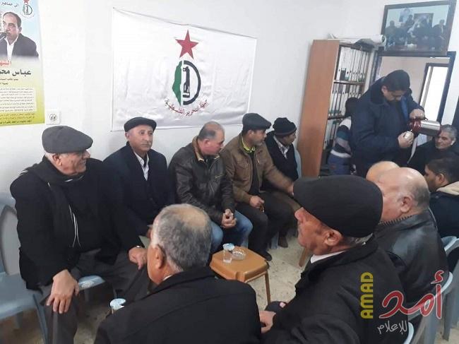 بالصور - التحرير الفلسطينية تقيم بيت عزاء للقيادي الراحل عباس الجمعة في رام الله