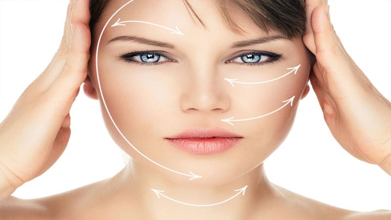 طرق شد ترهلات الوجه