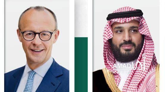 ألمانيا: ميرتس أجرى اتصالا هاتفيا بولي العهد السعودي
