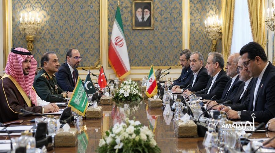 اتفاق وفد حلف مكة وإيران على مواصلة التعاون بمجالي السلام والأمن