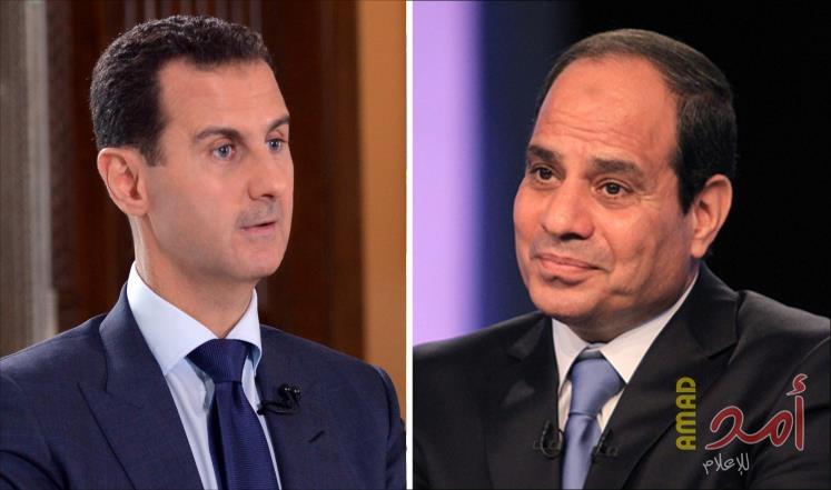 السيسي والأسد يشددان على الرفض التام لمحاولات تصفية القضية الفلسطينية