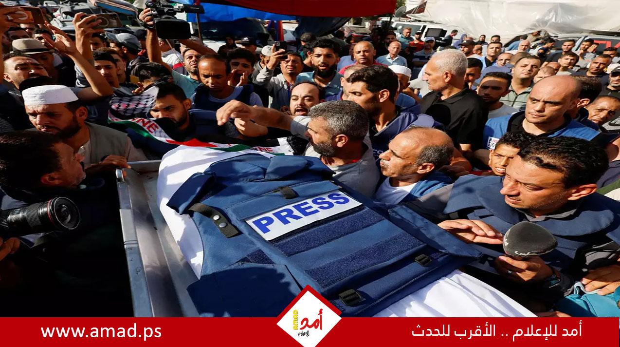 نقابة الصحفيين تدين جريمة استهداف طاقم إعلامي وإغاثي في غزة وتطالب بمحاسبة جيش الاحتلال