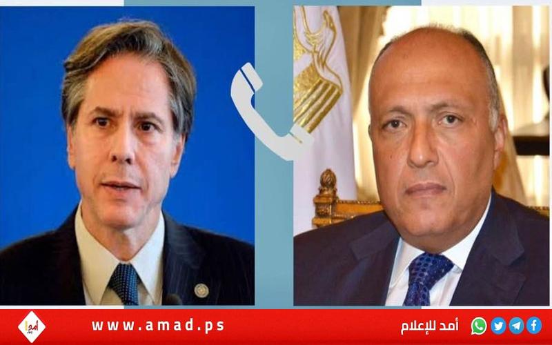 شكرى لـــ بلينكن: مخاطر أمنية جسيمة بسبب مواصلة إسرائيل عملياتها في غزة
