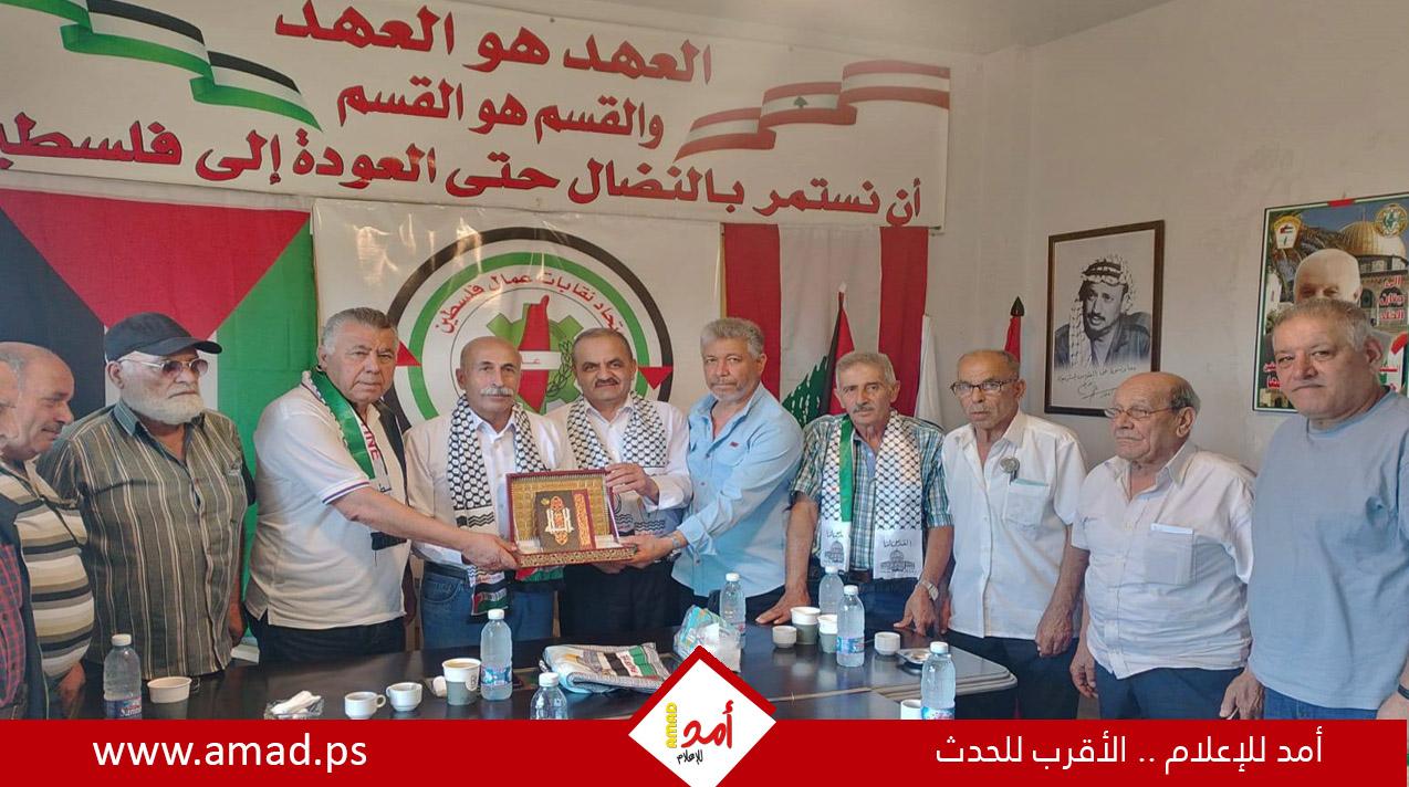 نقابيون في لبنان يبحثون التحديات التي تواجه الشعب الفلسطيني وتداعيات العدوان
