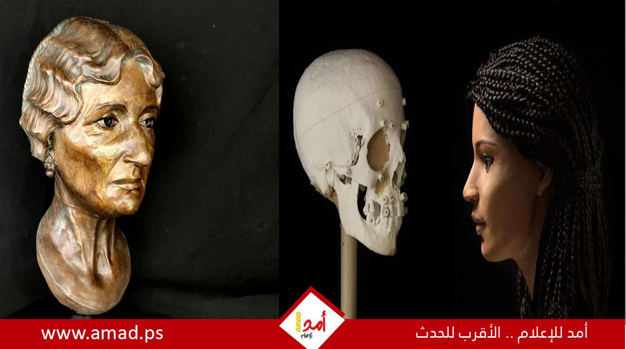 التوصل لشكل سيدة فرعونية من جمجمتها عمرها 3000 سنة
