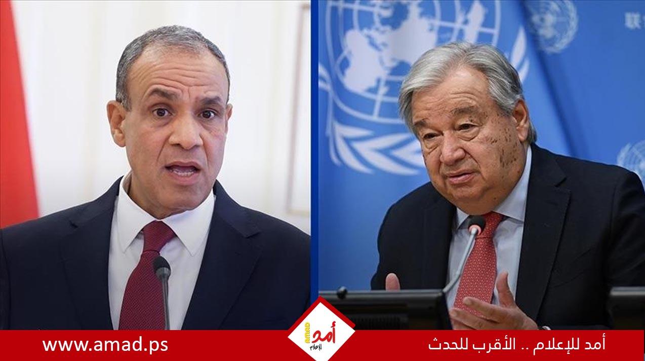 غوتيريش: مصر تتحرك لخفض التصعيد إقليميا.. وتحذر من تداعيات تهدد أمن الطاقة والغذاء