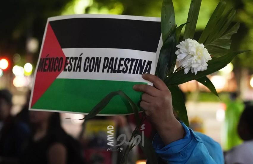 الآلاف في شوارع مكسيكو سيتي دعما لغزة.. ومطالبات بقطع العلاقات مع إسرائيل